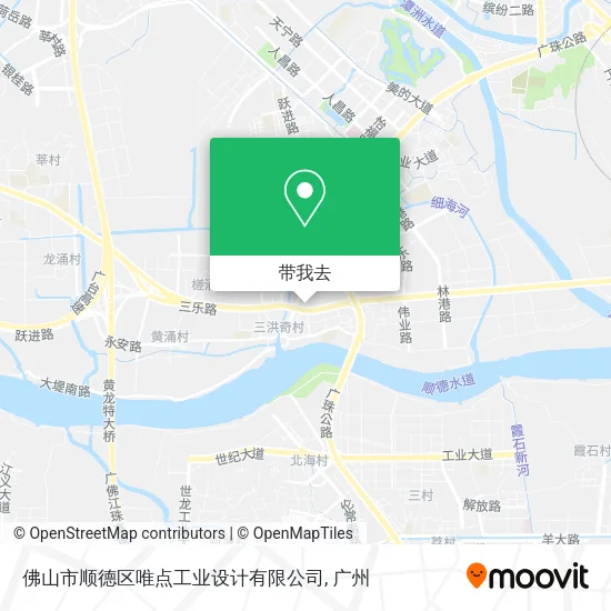 佛山市顺德区唯点工业设计有限公司地图