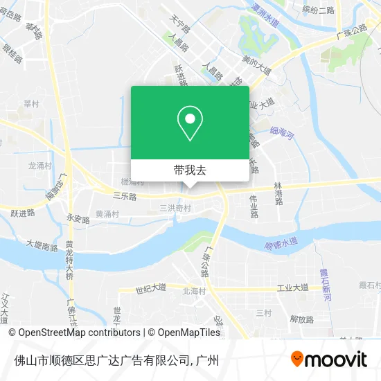 佛山市顺德区思广达广告有限公司地图