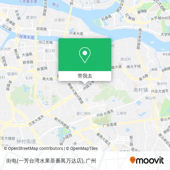 街电(一芳台湾水果茶番禺万达店)地图