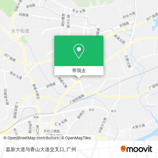 荔新大道与香山大道交叉口地图