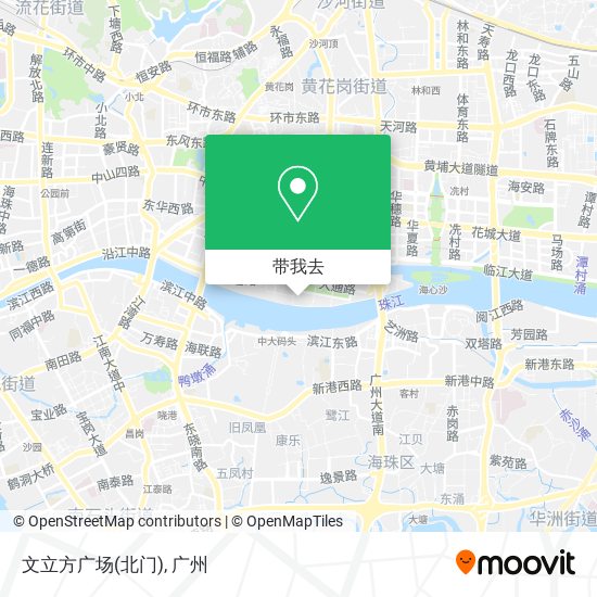 文立方广场(北门)地图