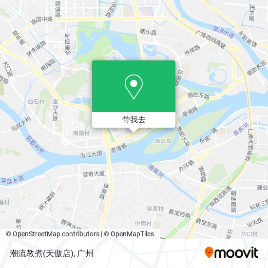 潮流教煮(天傲店)地图