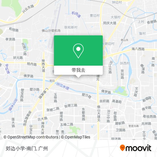 郊边小学-南门地图