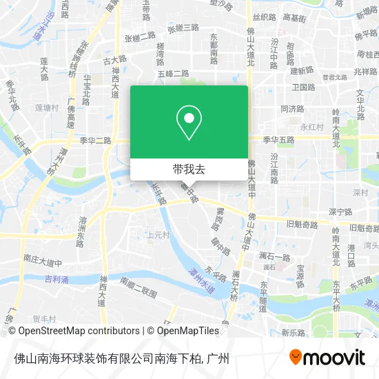 佛山南海环球装饰有限公司南海下柏地图