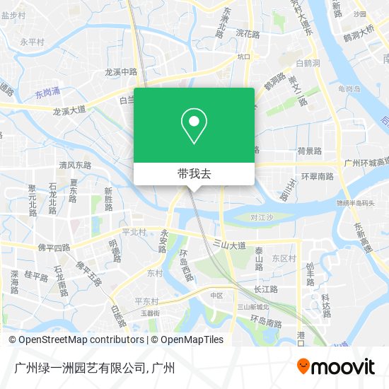 广州绿一洲园艺有限公司地图