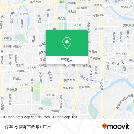 停车场(南海市政东)地图