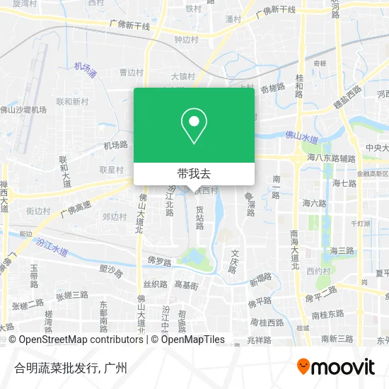 合明蔬菜批发行地图