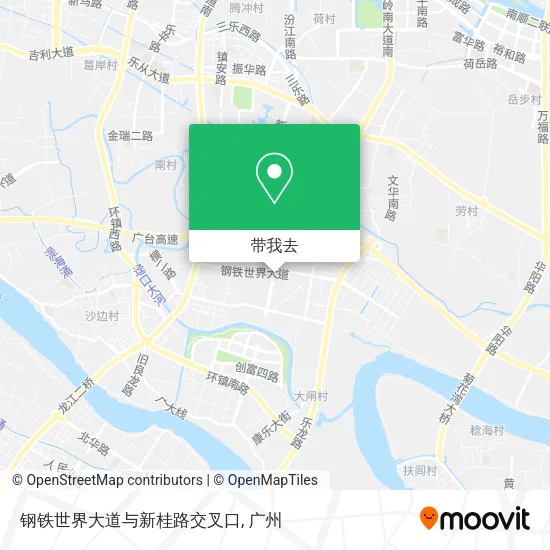 钢铁世界大道与新桂路交叉口地图