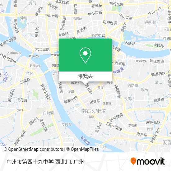 广州市第四十九中学-西北门地图