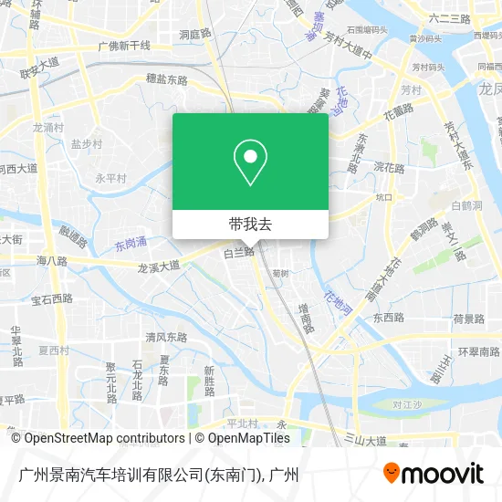 广州景南汽车培训有限公司(东南门)地图