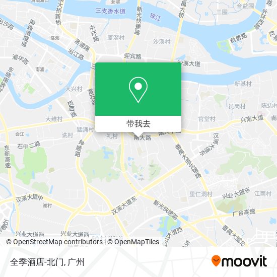 全季酒店-北门地图