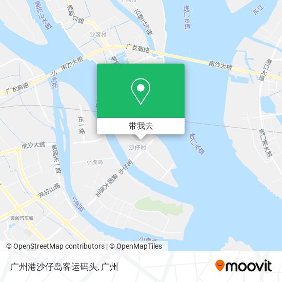 广州港沙仔岛客运码头地图