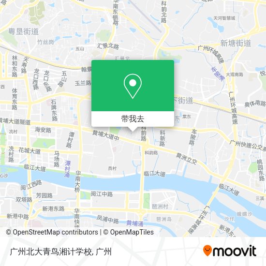 广州北大青鸟湘计学校地图