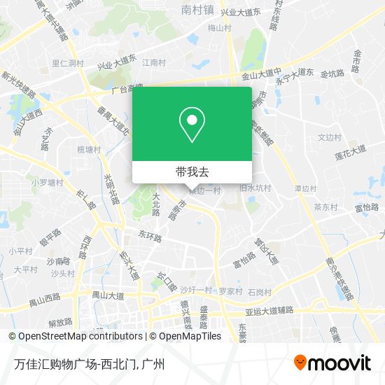 万佳汇购物广场-西北门地图