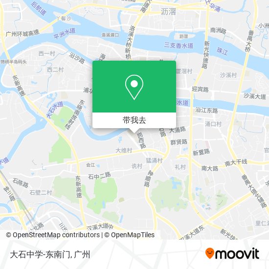 大石中学-东南门地图
