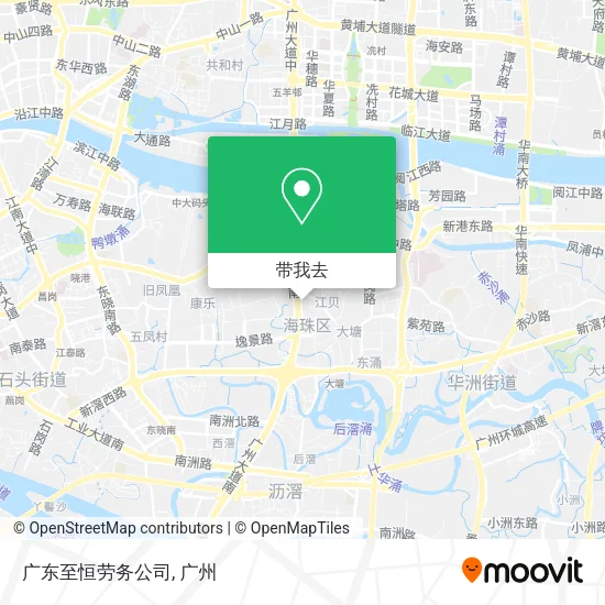 广东至恒劳务公司地图