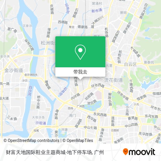 财富天地国际鞋业主题商城-地下停车场地图