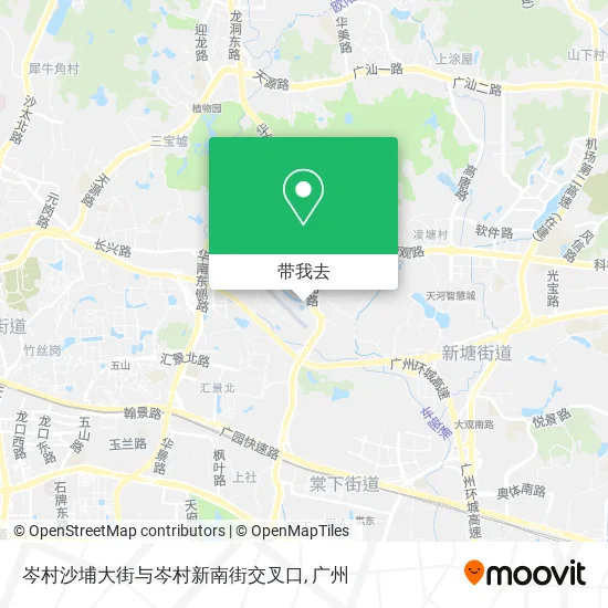岑村沙埔大街与岑村新南街交叉口地图
