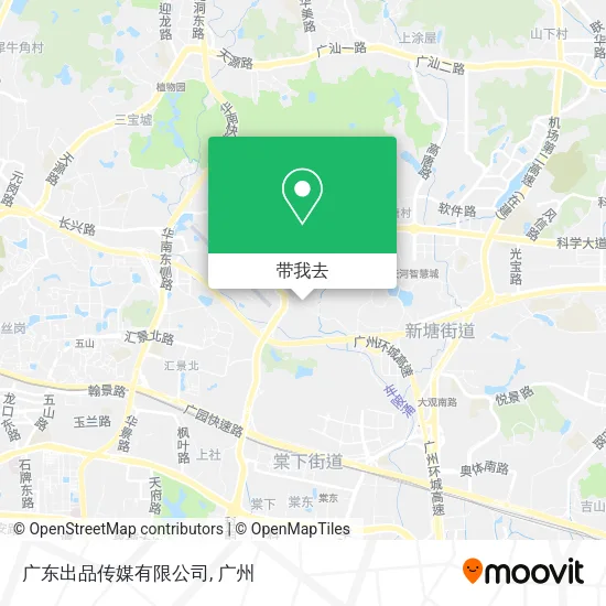 广东出品传媒有限公司地图