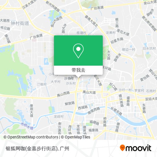 银狐网咖(金嘉步行街店)地图