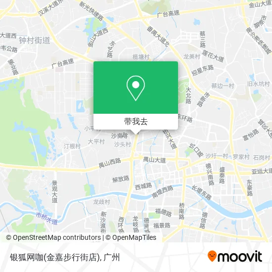 银狐网咖(金嘉步行街店)地图