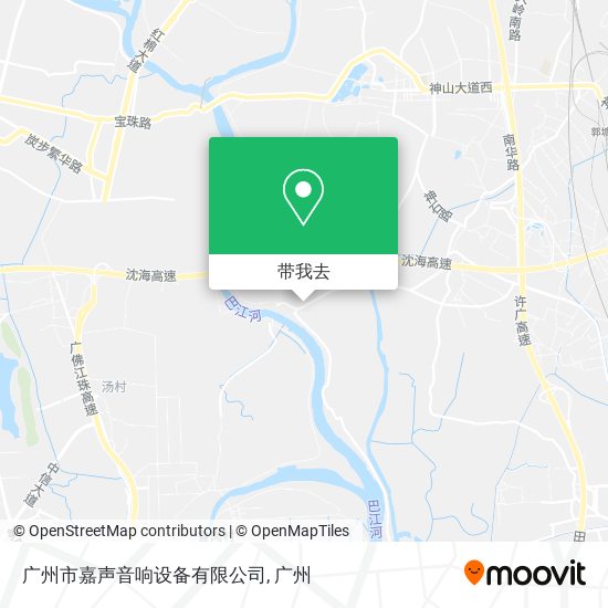 广州市嘉声音响设备有限公司地图