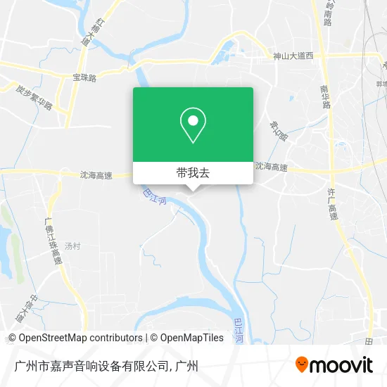 广州市嘉声音响设备有限公司地图