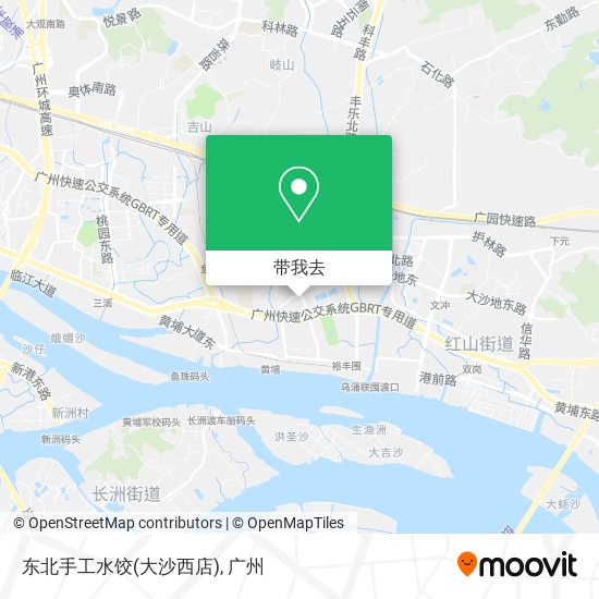 东北手工水饺(大沙西店)地图