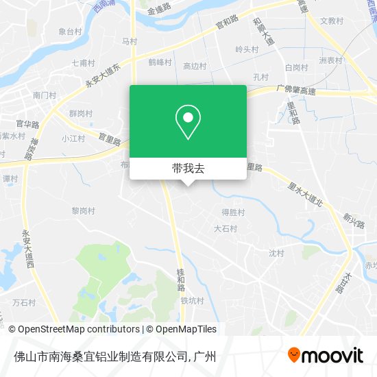 佛山市南海桑宜铝业制造有限公司地图