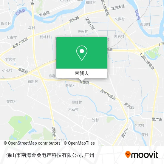 佛山市南海金桑电声科技有限公司地图