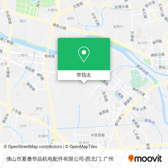佛山市夏桑华晶机电配件有限公司-西北门地图