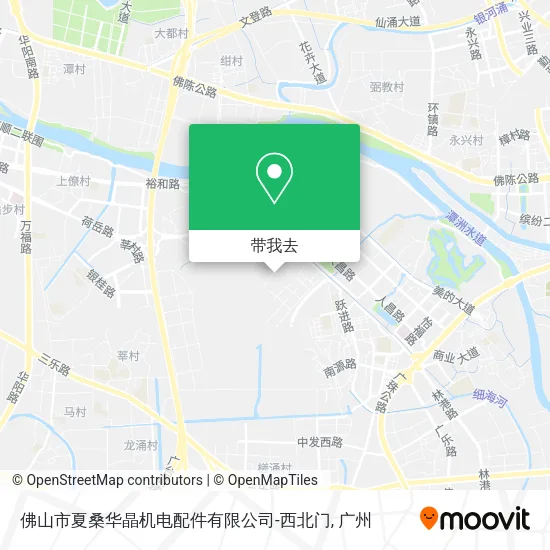 佛山市夏桑华晶机电配件有限公司-西北门地图