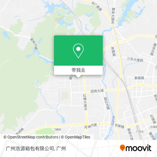 广州浩源箱包有限公司地图