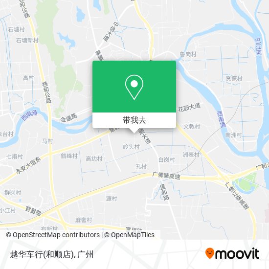 越华车行(和顺店)地图