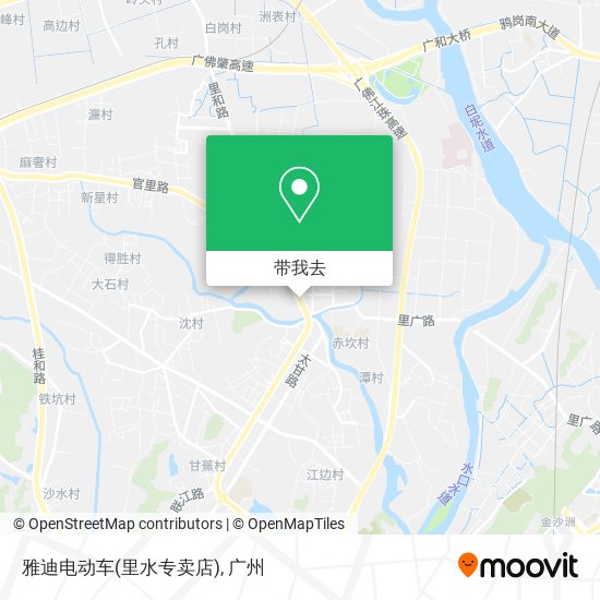 雅迪电动车(里水专卖店)地图