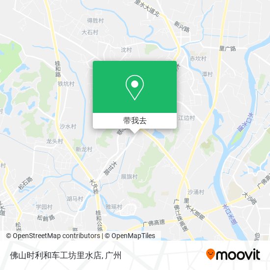 佛山时利和车工坊里水店地图