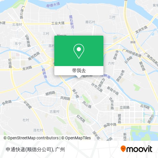 申通快递(顺德分公司)地图