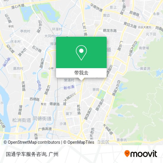 国通学车服务咨询地图