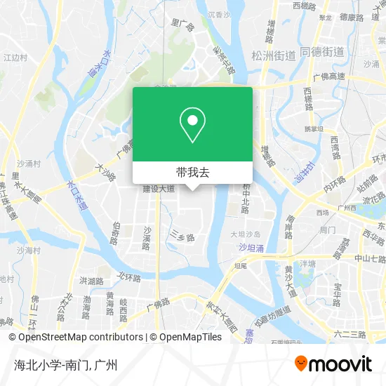 海北小学-南门地图