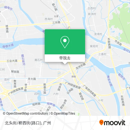 北头街/桥西街(路口)地图