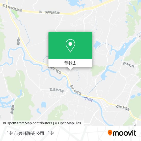广州市兴邦陶瓷公司地图