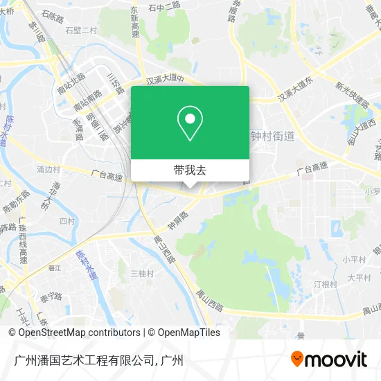 广州潘国艺术工程有限公司地图