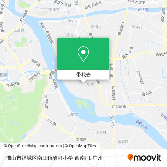 佛山市禅城区南庄镇醒群小学-西南门地图