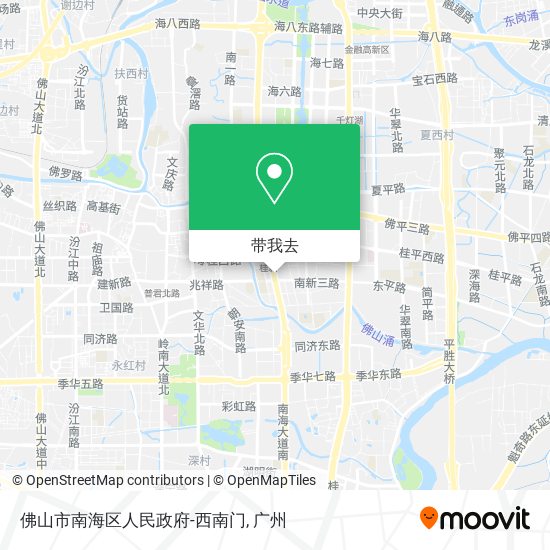 佛山市南海区人民政府-西南门地图