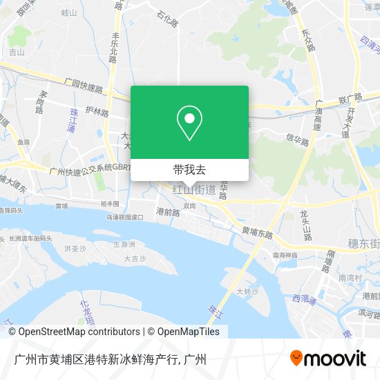 广州市黄埔区港特新冰鲜海产行地图