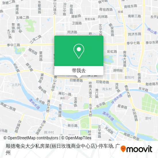 顺德奄尖大少私房菜(丽日玫瑰商业中心店)-停车场地图