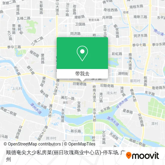 顺德奄尖大少私房菜(丽日玫瑰商业中心店)-停车场地图