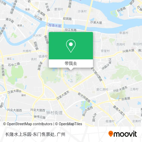 长隆水上乐园-东门售票处地图