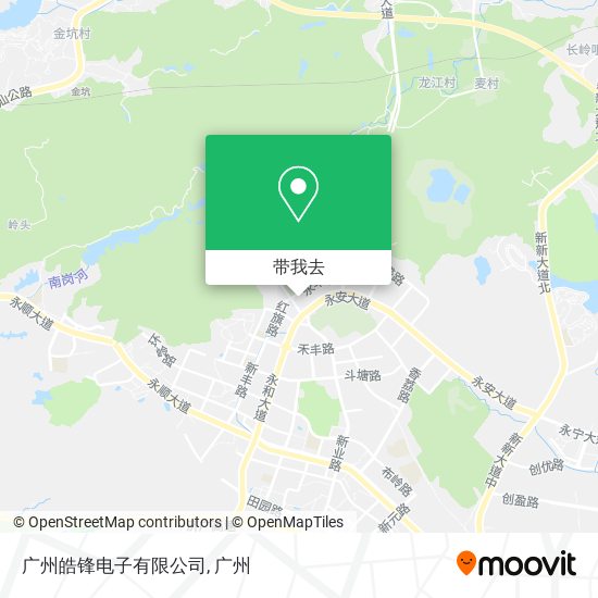 广州皓锋电子有限公司地图