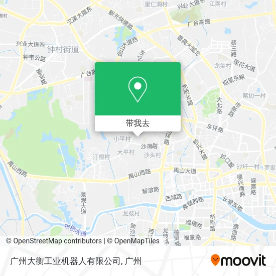 广州大衡工业机器人有限公司地图
